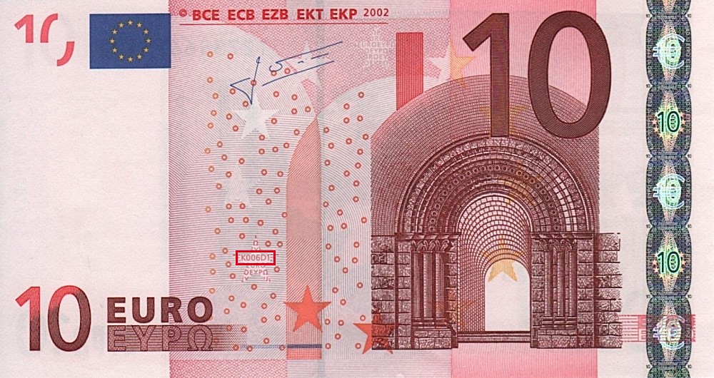 Billet de 10 € 2002 Irlande