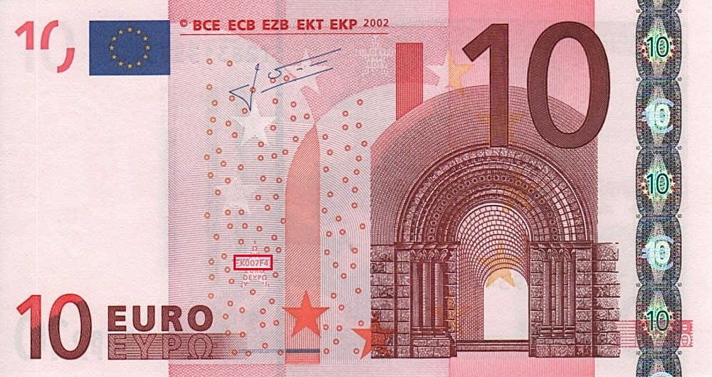 Billet de 10 € 2002 Irlande