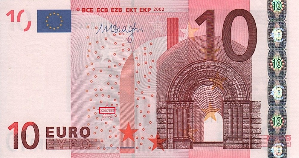 Billet de 10 € 2002 Irlande