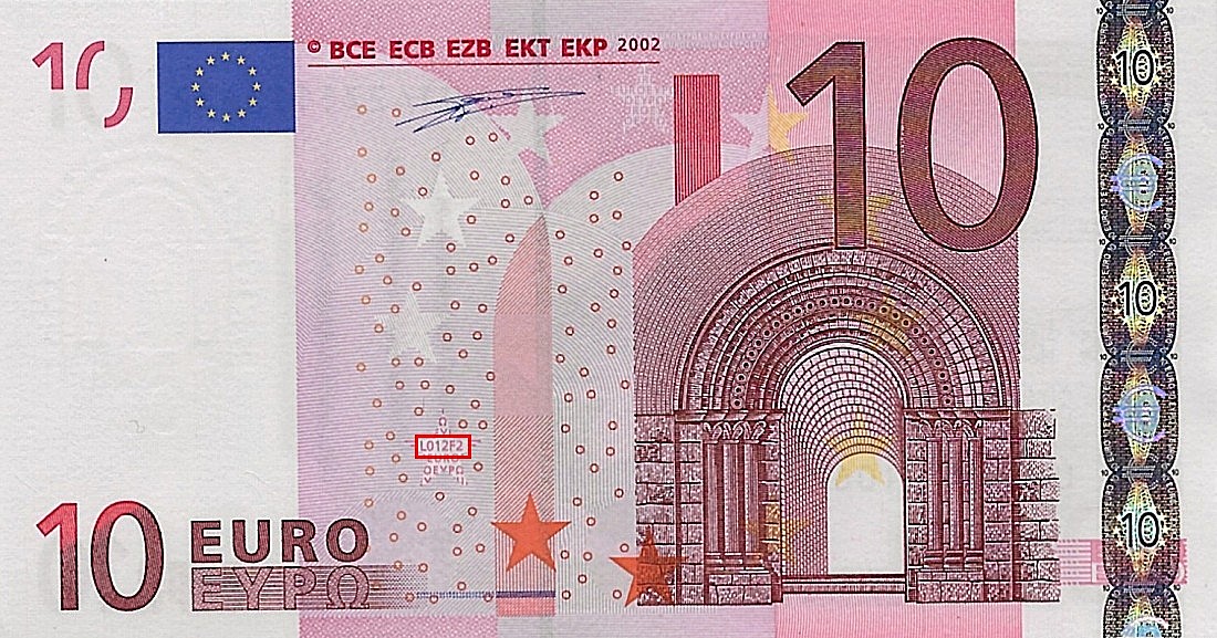 Billet de 10 € 2002 France