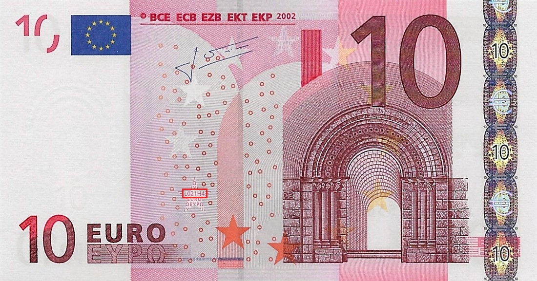Billet de 10 € 2002 France