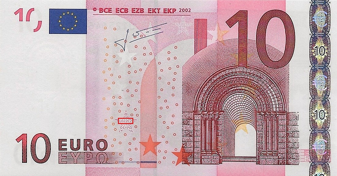 Billet de 10 € 2002 France