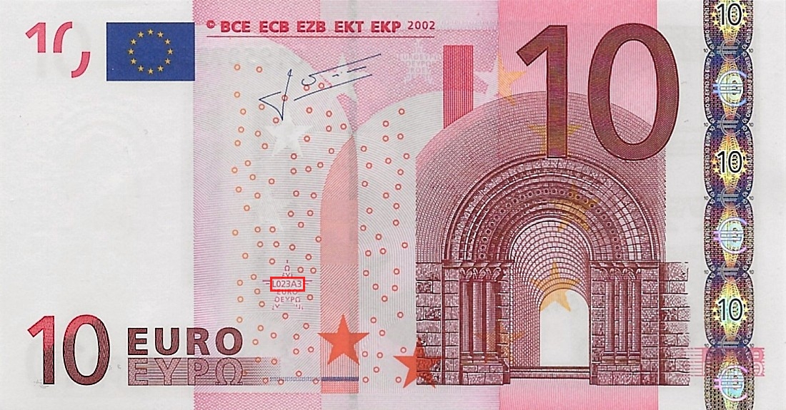 Billet de 10 € 2002 France