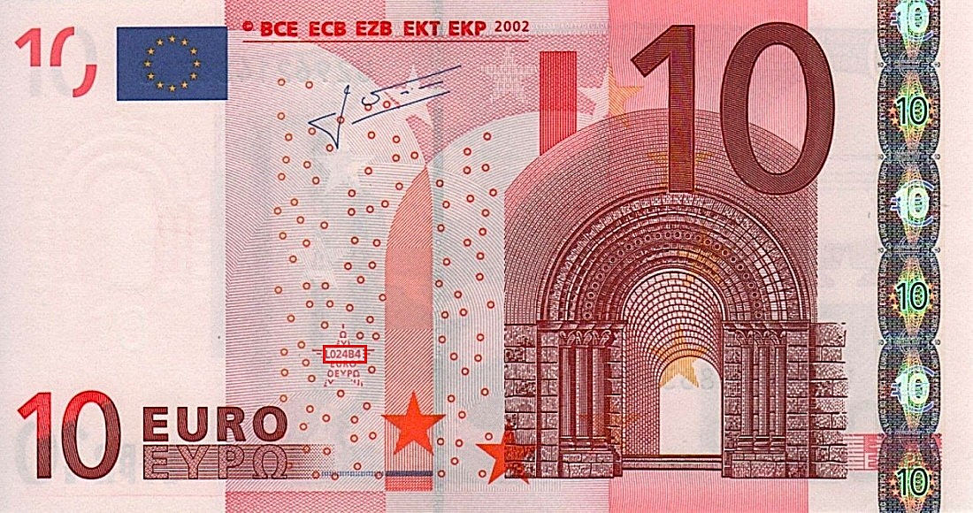 Billet de 10 € 2002 France