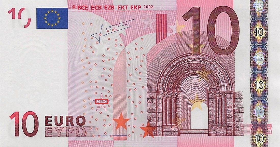 Billet de 10 € 2002 France