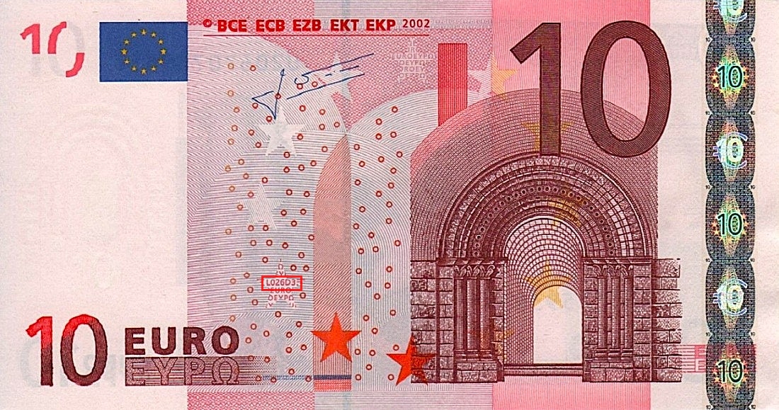 Billet de 10 € 2002 France