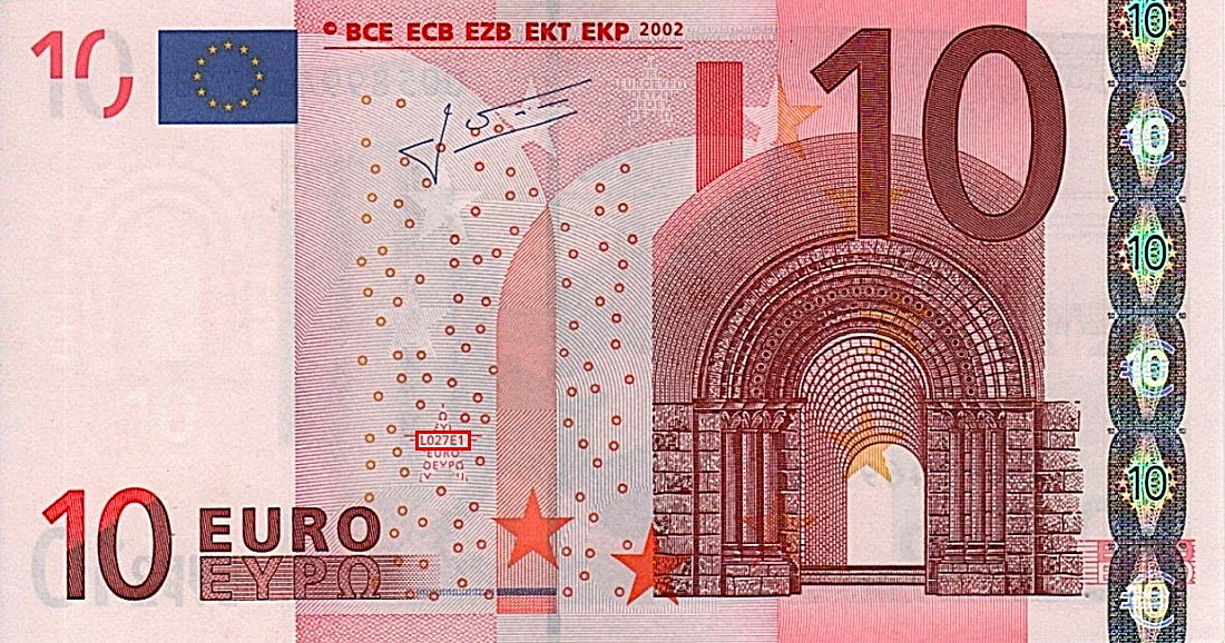 Billet de 10 € 2002 France