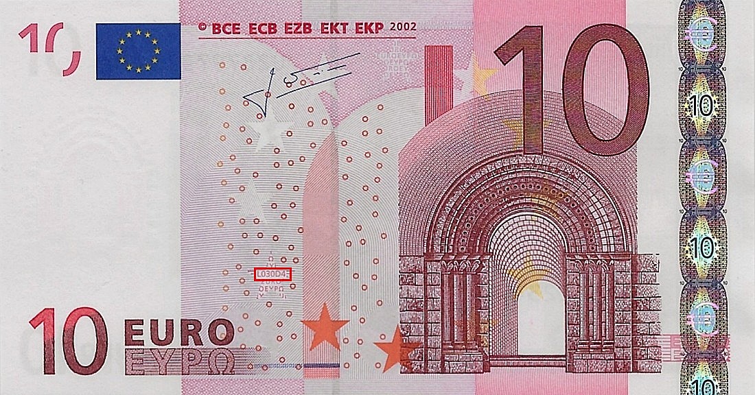 Billet de 10 € 2002 France