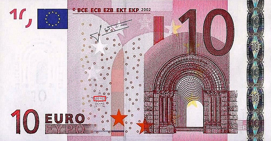 Billet de 10 € 2002 France