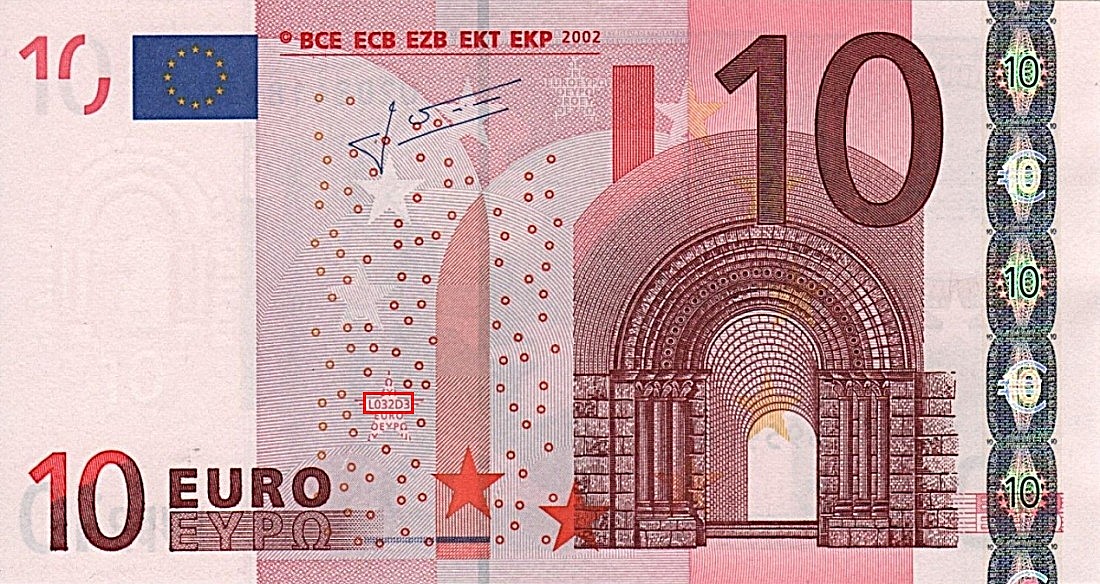 Billet de 10 € 2002 France