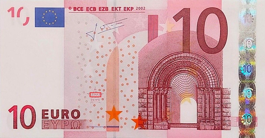 Billet de 10 € 2002 France