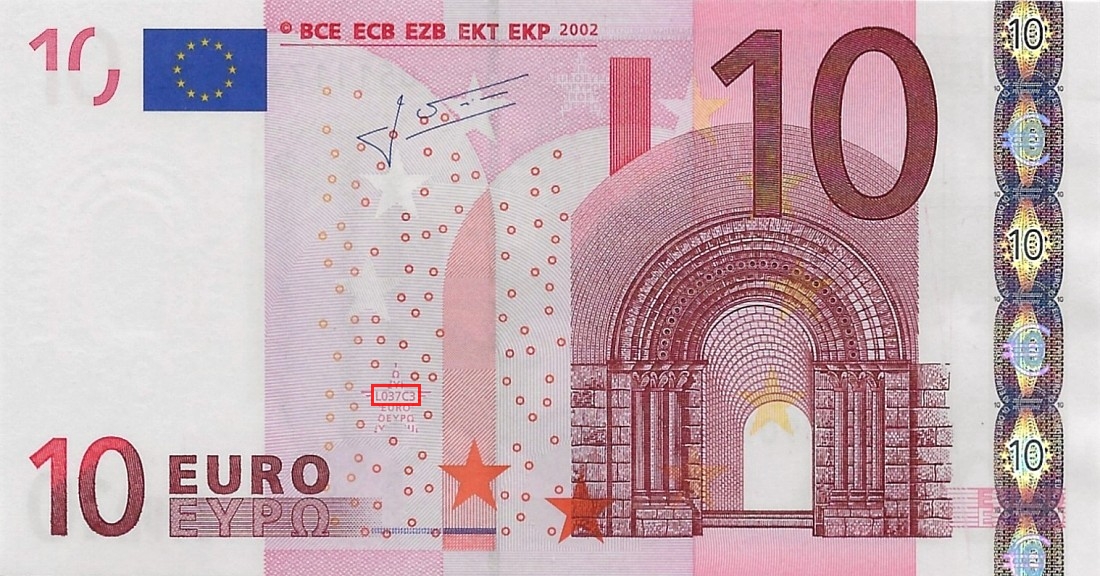 Billet de 10 € 2002 France