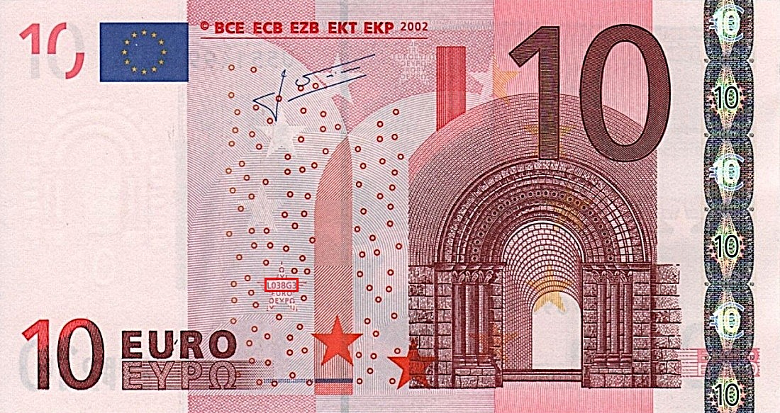 Billet de 10 € 2002 France