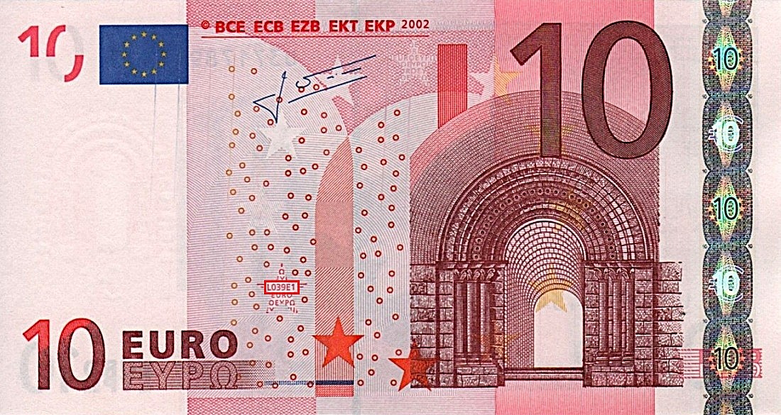 Billet de 10 € 2002 France