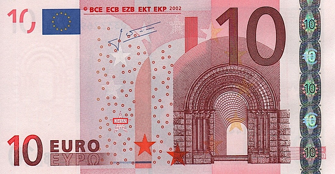 Billet de 10 € 2002 France