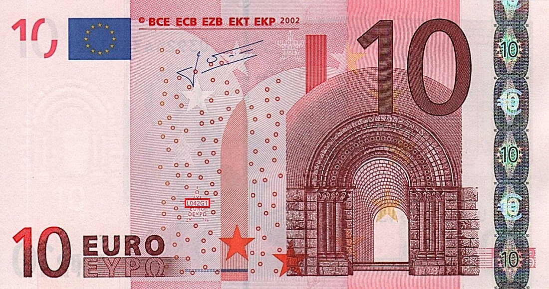 Billet de 10 € 2002 France