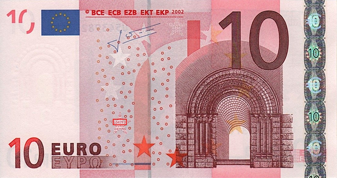 Billet de 10 € 2002 France