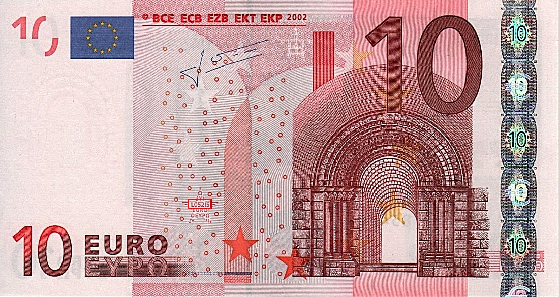 Billet de 10 € 2002 France