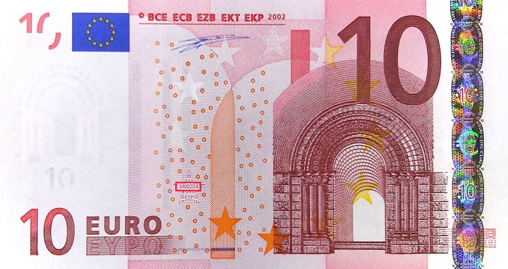 Billet de 10 € 2002 Espagne
