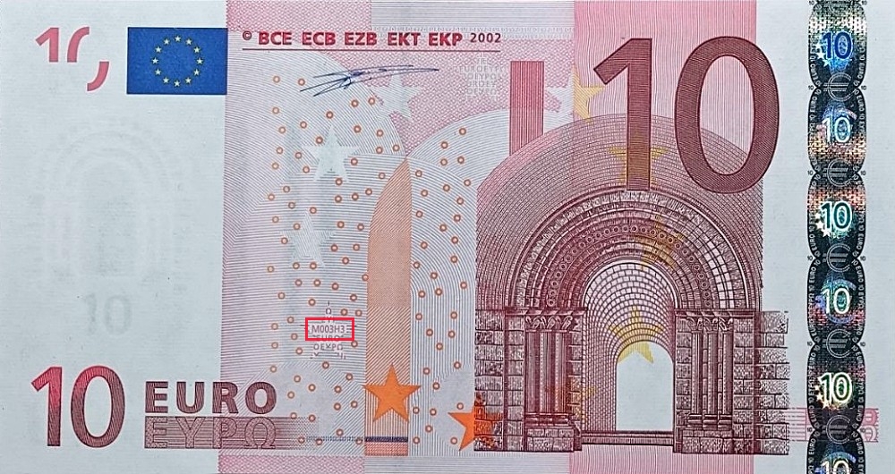 Billet de 10 € 2002 Espagne
