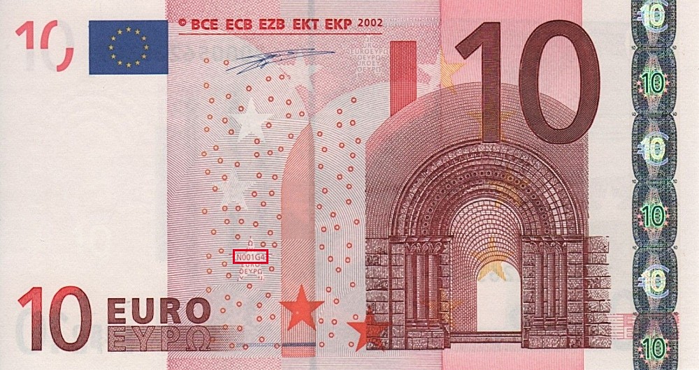 Billet de 10 € 2002 Grèce