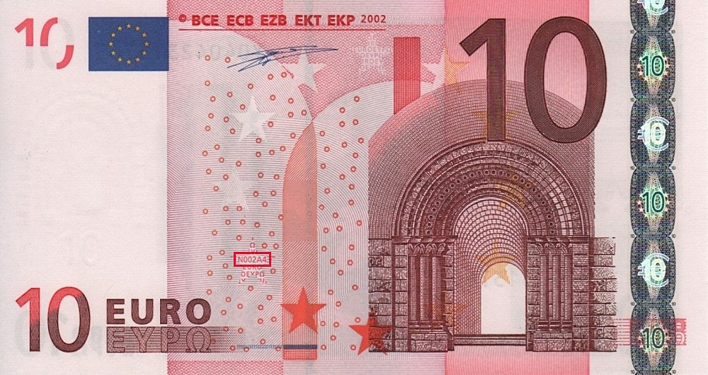 Billet de 10 € 2002 Grèce