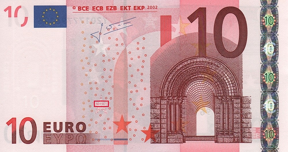 Billet de 10 € 2002 Grèce