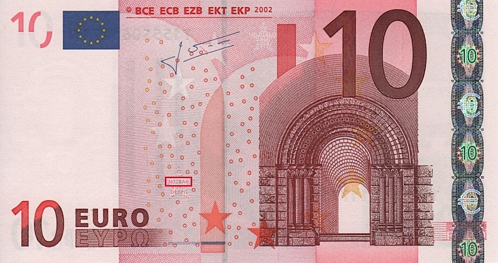 Billet de 10 € 2002 Grèce