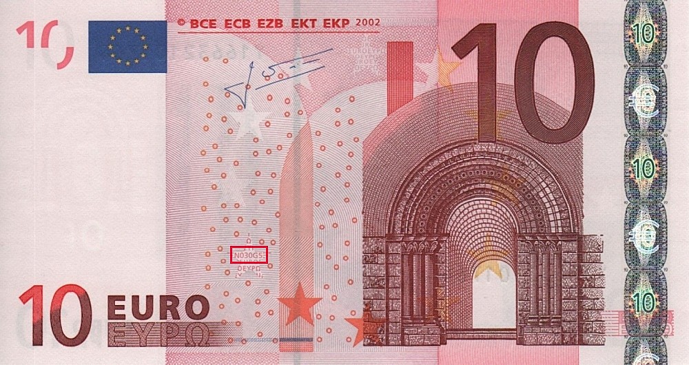 Billet de 10 € 2002 Grèce