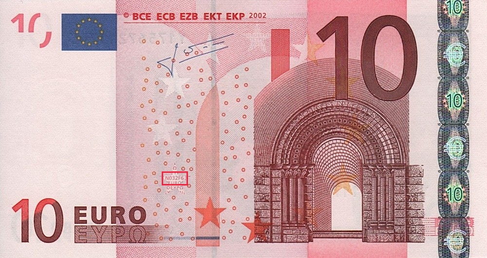 Billet de 10 € 2002 Grèce