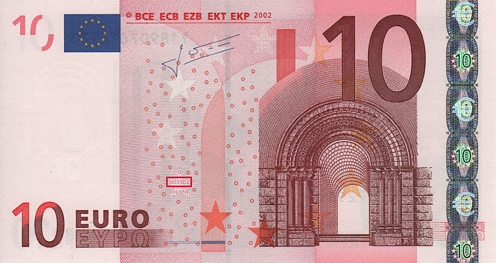 Billet de 10 € 2002 Grèce