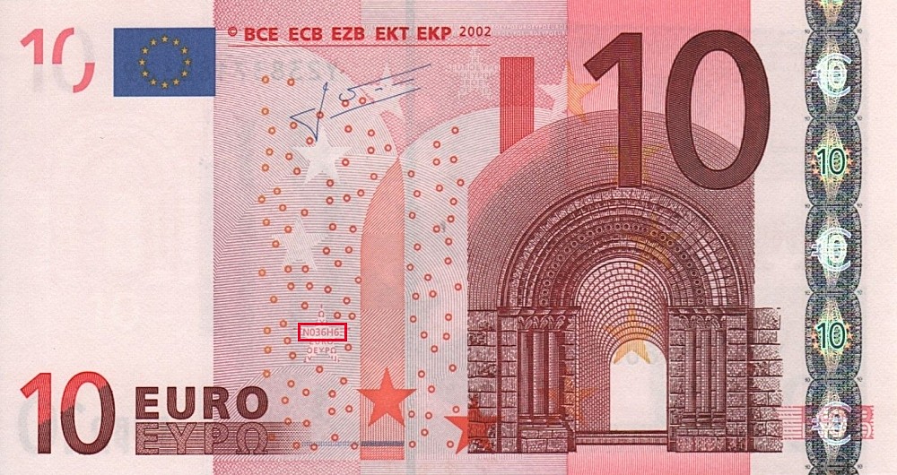 Billet de 10 € 2002 Grèce