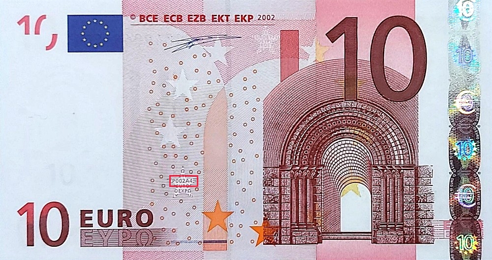 Billet de 10 € 2002 Allemagne