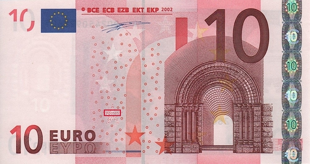 Billet de 10 € 2002 Allemagne