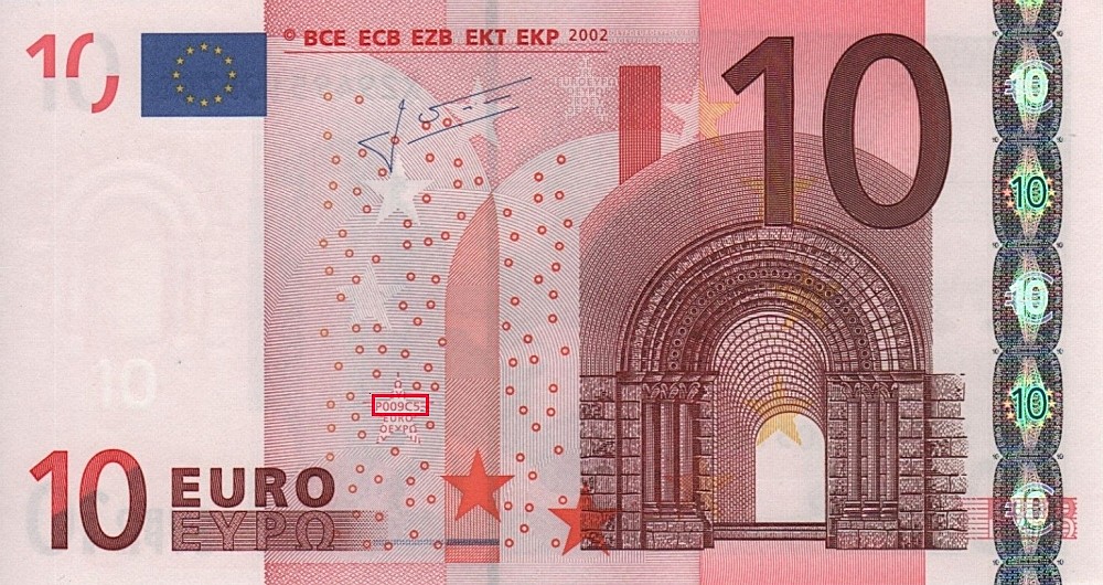 Billet de 10 € 2002 Allemagne