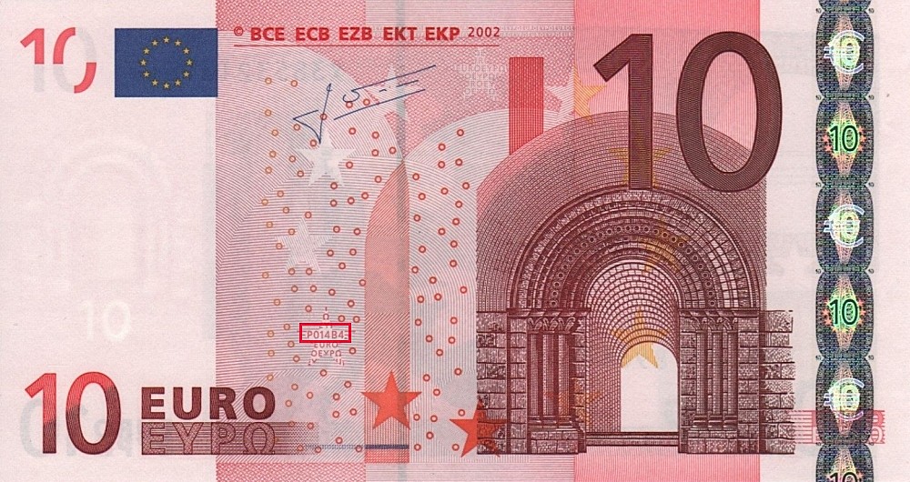 Billet de 10 € 2002 Allemagne