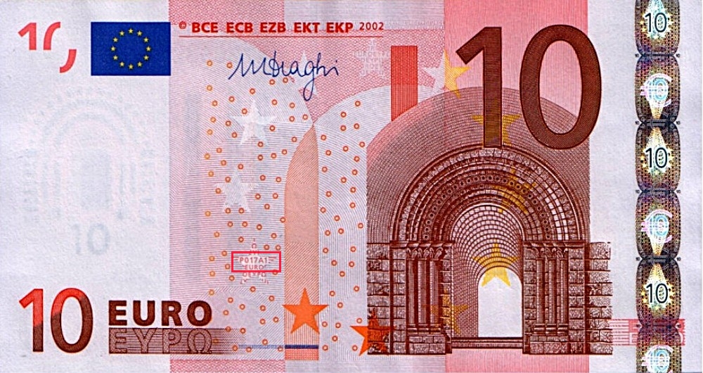 Billet de 10 € 2002 Allemagne