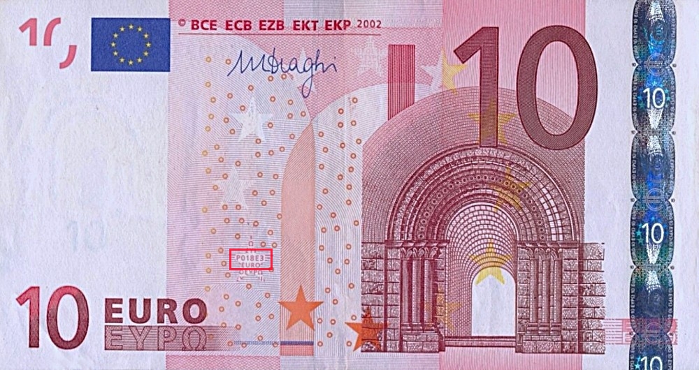 Billet de 10 € 2002 Allemagne