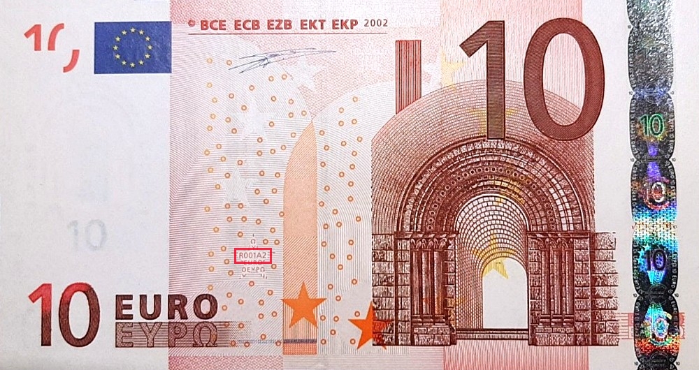 Billet de 10 € 2002 Allemagne
