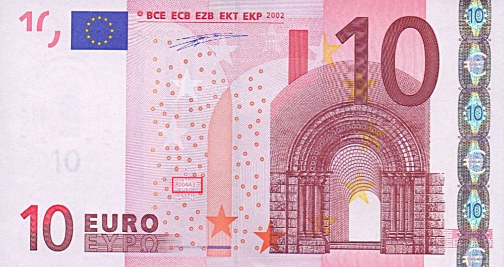 Billet de 10 € 2002 Allemagne