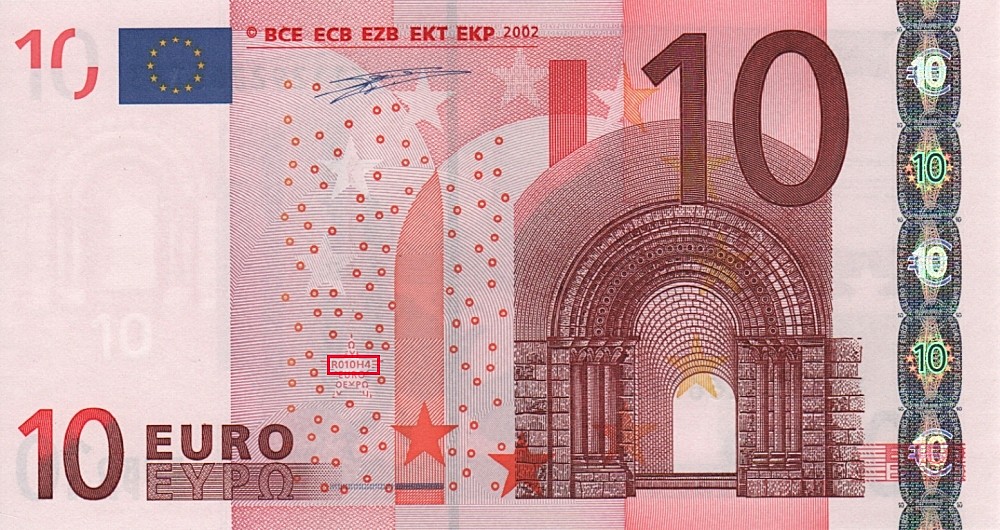 Billet de 10 € 2002 Allemagne