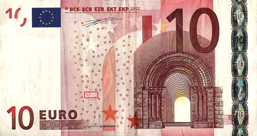 Billet de 10 € 2002 Allemagne
