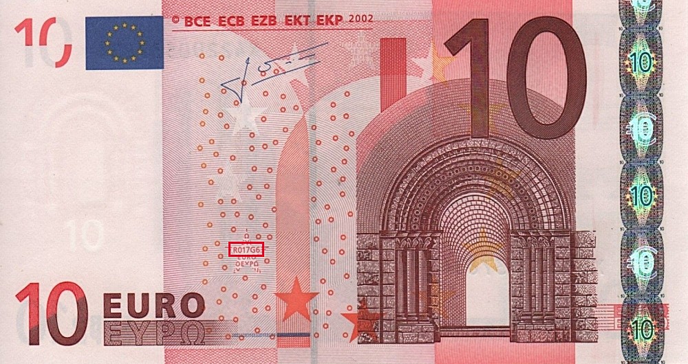 Billet de 10 € 2002 Allemagne