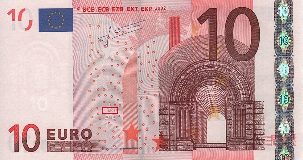 Billet de 10 € 2002 Allemagne