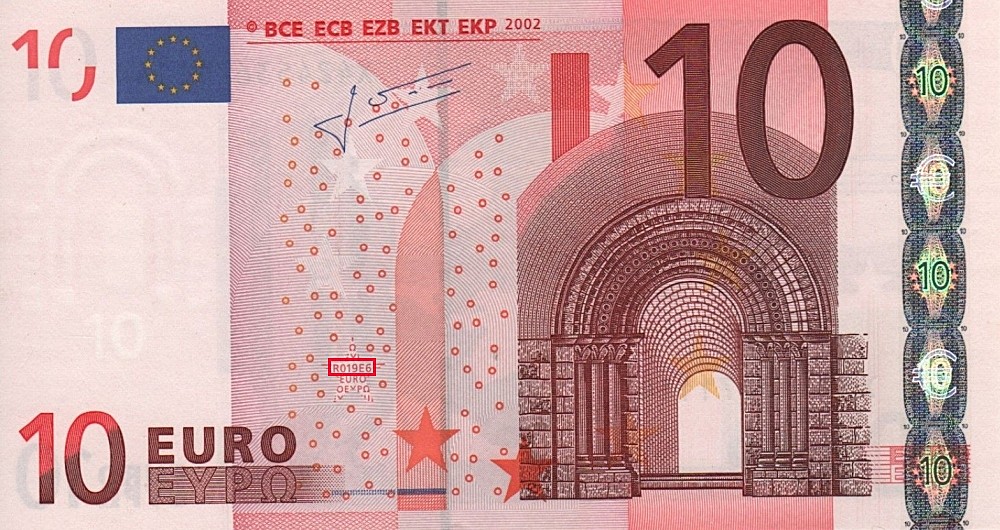 Billet de 10 € 2002 Allemagne