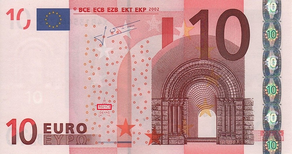 Billet de 10 € 2002 Allemagne
