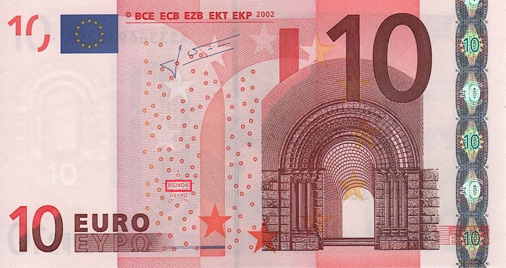 Billet de 10 € 2002 Allemagne