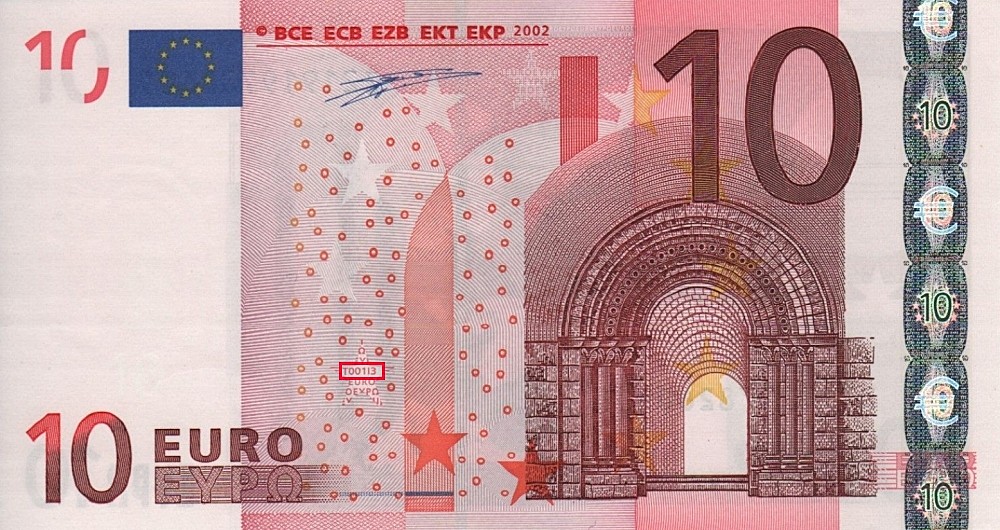 Billet de 10 € 2002 Belgique