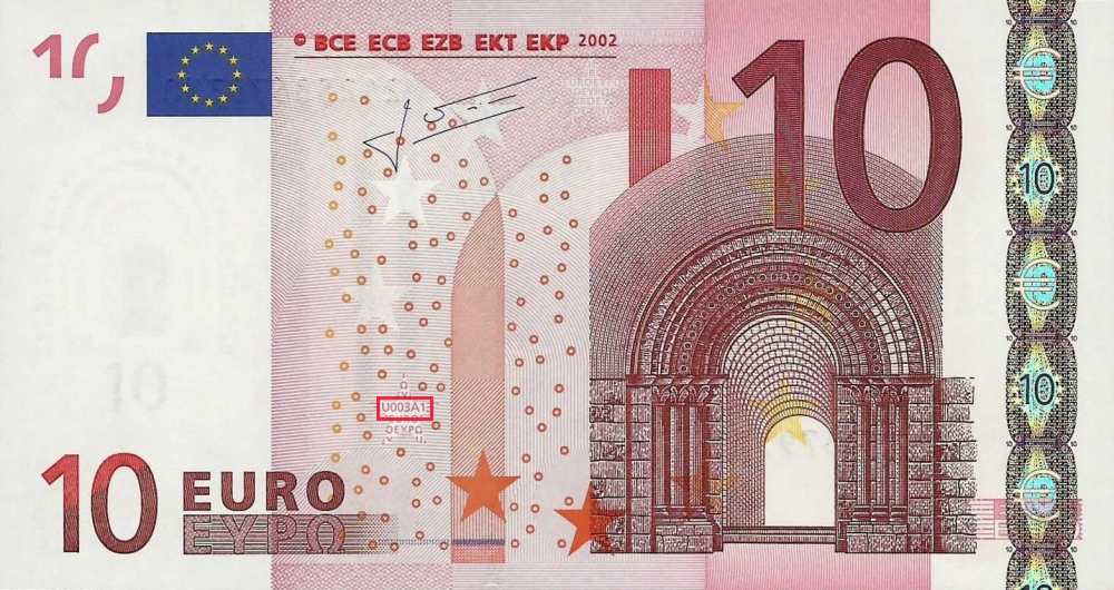 Billet de 10 € 2002 Portugal