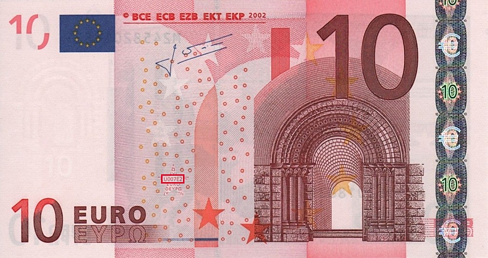 Billet de 10 € 2002 Portugal